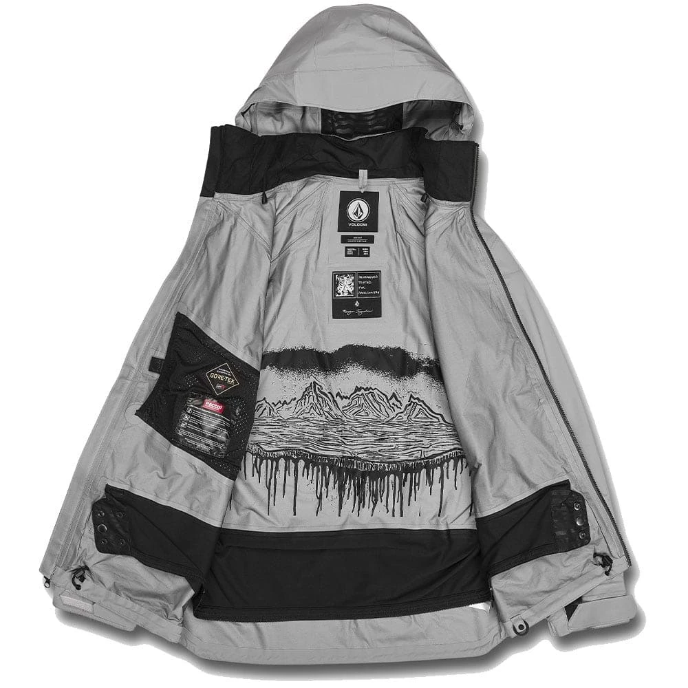 Volcom Guch Stretch Gore-Tex Schneejacke Amethyst Grey Herren – Bild 2